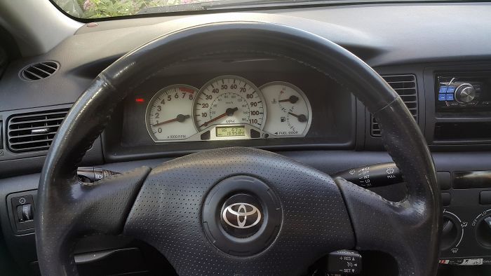 My Steering Wheel Used To Have The Same Finish All Over