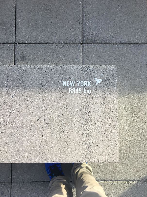 Zurich Airport Has Benches That Show Where Places Are