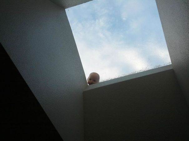 Taking Down The Christmas Lights When I Got An Idea. Girlfriend Hasn't Noticed Yet