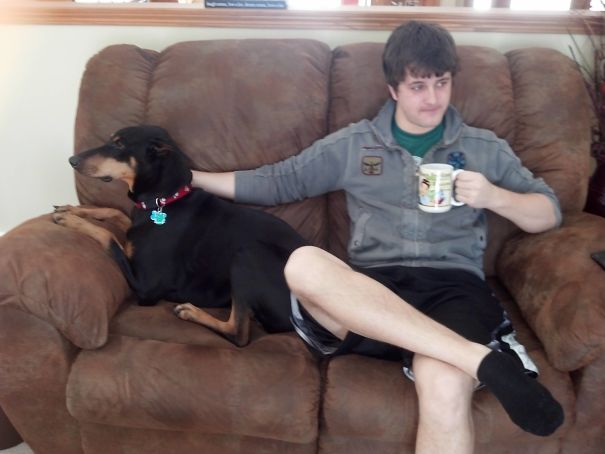 Maggie Literally Just Stole My Spot/pushed Me Off The Couch To Sit By My Boyfriend. Well, I Guess We Know Who She Likes More