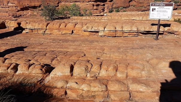 Rock Formations That Look Like Loaves Of Bread Stacked Neatly In Trays