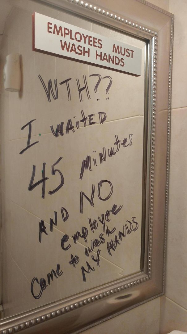 Employees Must Wash Hands