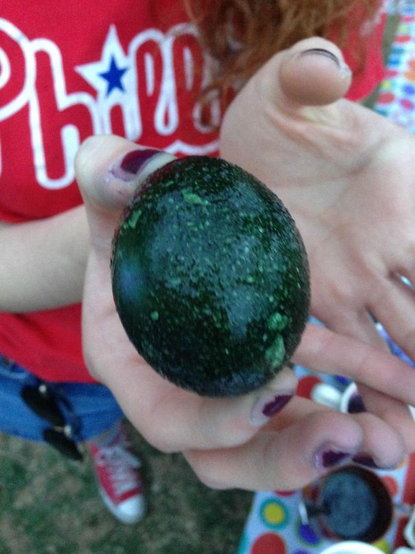 My Easter Egg Came Out Looking Like An Avocado