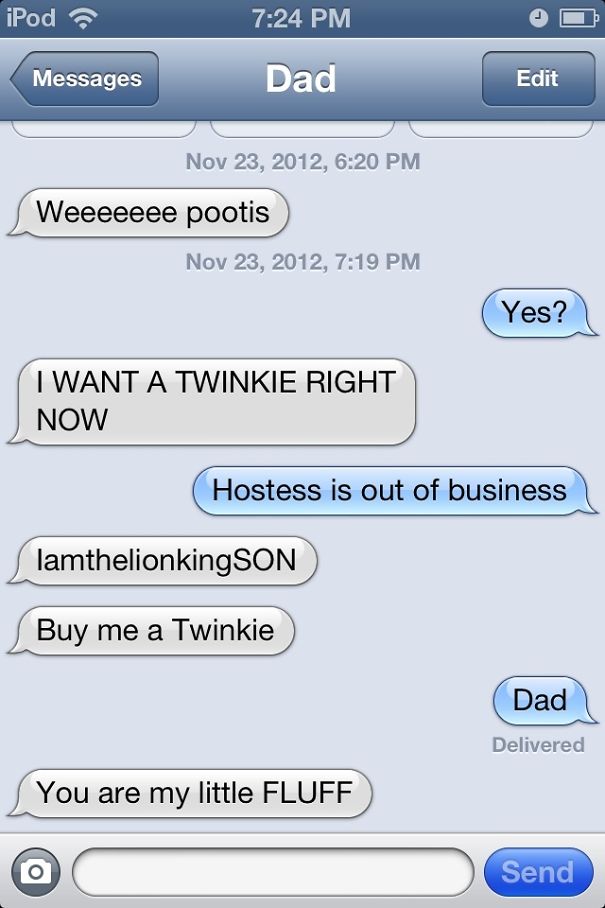 Just Got A Drunk Message From My Dad