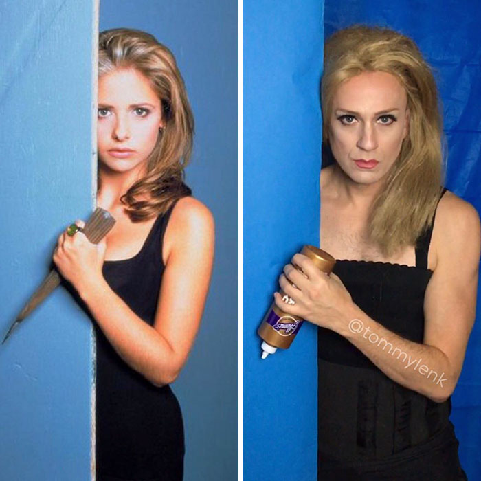 Tom Lenk As Sarah Michelle Gellar