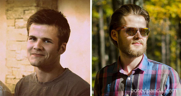 My Boyfriend Before And After Growing A Beard