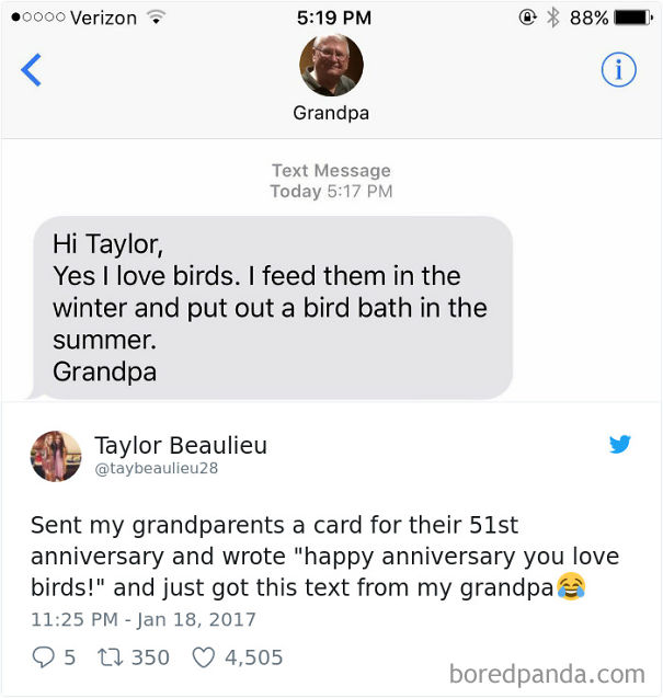 Sent My Grandparents A Card