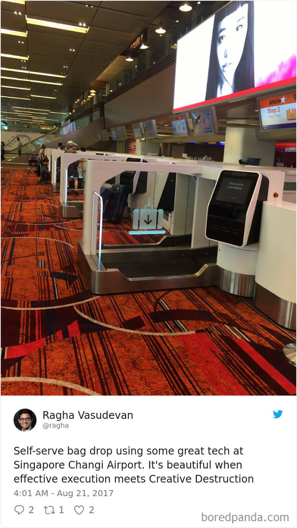 Self-Serve Bag Drop Using Some Great Tech At Singapore Changi Airport