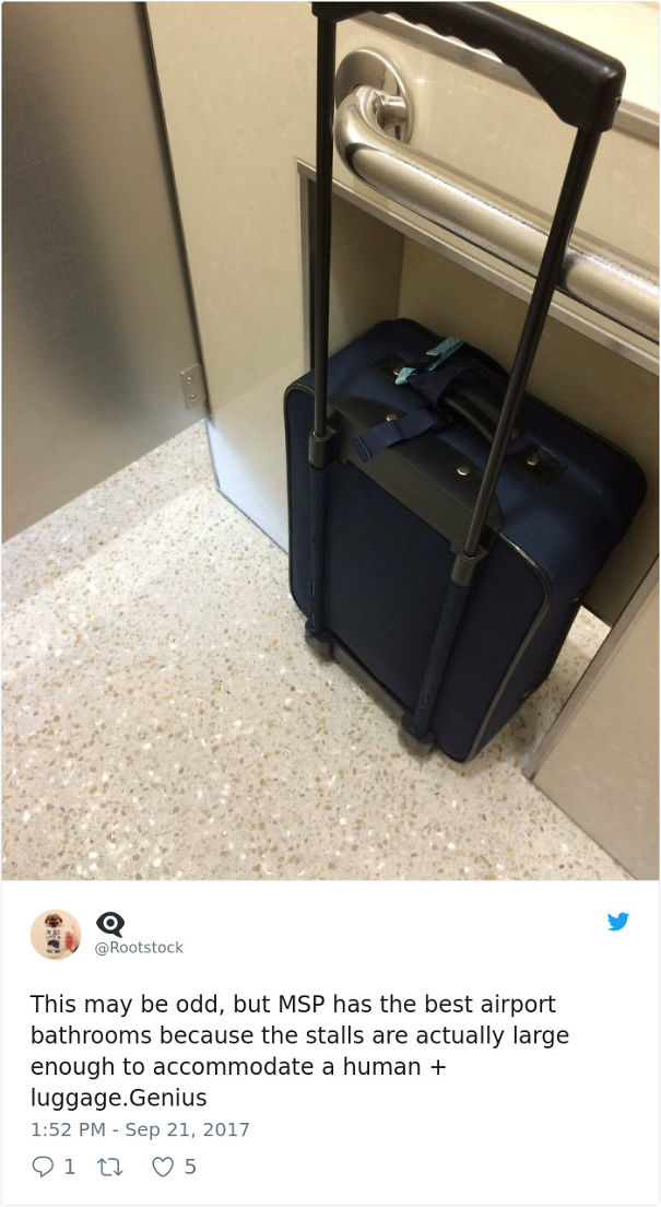 Airport Bathroom Stall