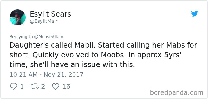 Tweet showing a humorous example of people sharing the new names they now call their pets instead of the original one.