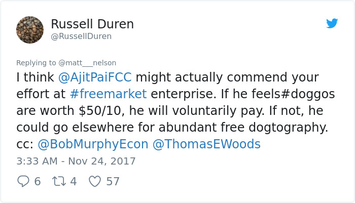 'WeRateDogs' Owner Realizes Net Neutrality Killer Ajit Pai Follows Him On Twitter, Gives Him A Taste Of His Own Medicine