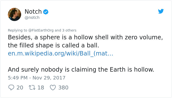 Elon Musk Destroys The 'Flat Earth Society' With A Single Question, And Their Reply Is The Pinnacle Of Irony Elon Musk Destroys The 'Flat Earth Society' With A Single Question, And Their Reply Is The Pinnacle Of Irony