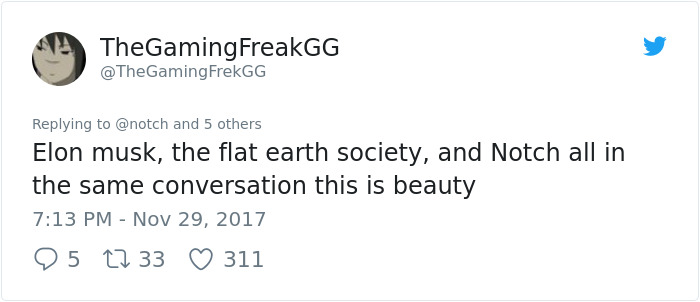 Elon Musk Destroys The 'Flat Earth Society' With A Single Question, And Their Reply Is The Pinnacle Of Irony Elon Musk Destroys The 'Flat Earth Society' With A Single Question, And Their Reply Is The Pinnacle Of Irony