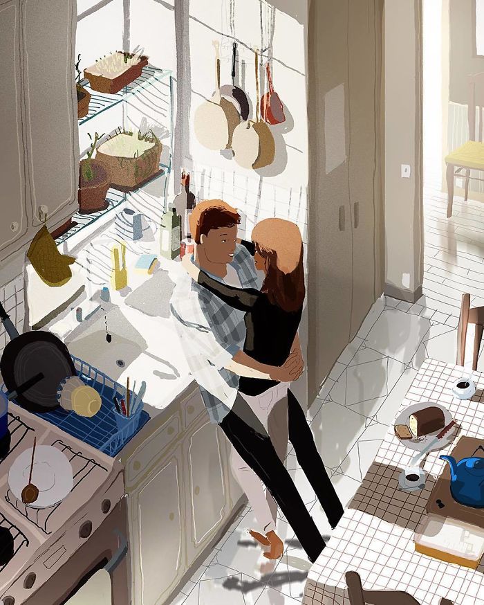 Husband Illustrates Everyday Life With His Wife, Proves Love Is In The Little Things