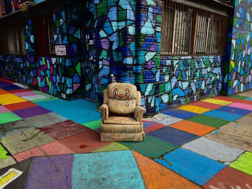 Sad Lazy Boy... Surrounded By Color,beige Has Never Felt So Sad