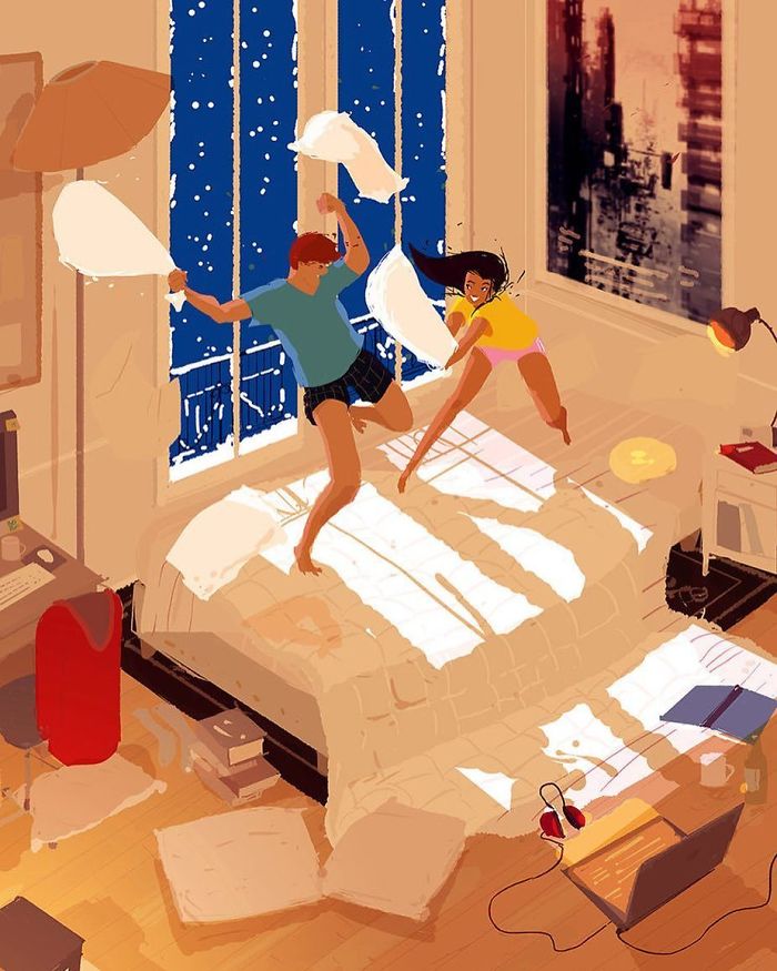 Husband Illustrates Everyday Life With His Wife, Proves Love Is In The Little Things Husband Illustrates Everyday Life With His Wife, Proves Love Is In The Little Things
