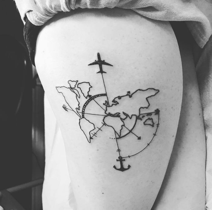 128 Travel Tattoo Ideas That Will Make You Want To Pack Your Bags ASAP.