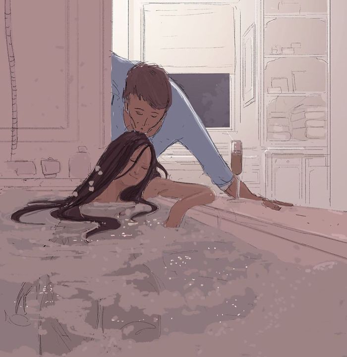 Husband Illustrates Everyday Life With His Wife, Proves Love Is In The Little Things