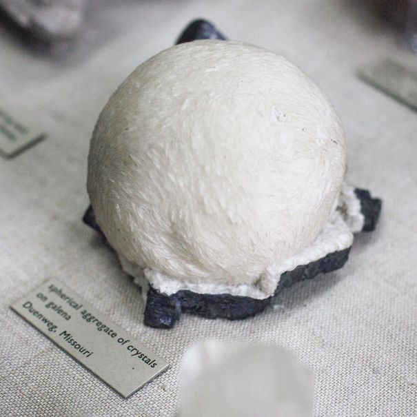 A Piece Of Mineral That Looks Like A Scoop Of Vanilla Ice Cream