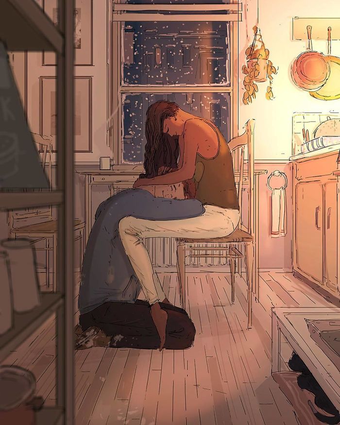 Husband Illustrates Everyday Life With His Wife, Proves Love Is In The Little Things Husband Illustrates Everyday Life With His Wife, Proves Love Is In The Little Things
