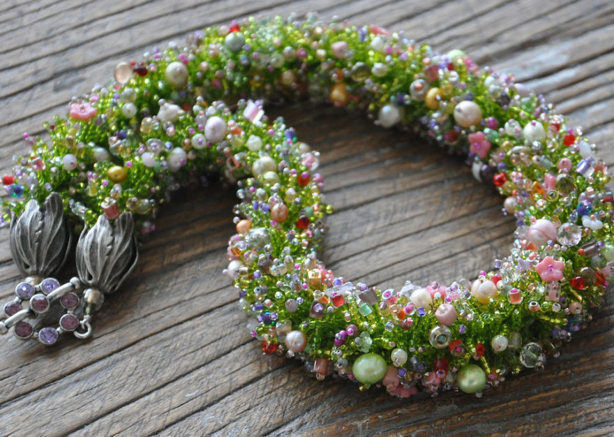 Beaded Coral Reefs And Meadows: Creative Jewelry By Elizaveta Sorensen