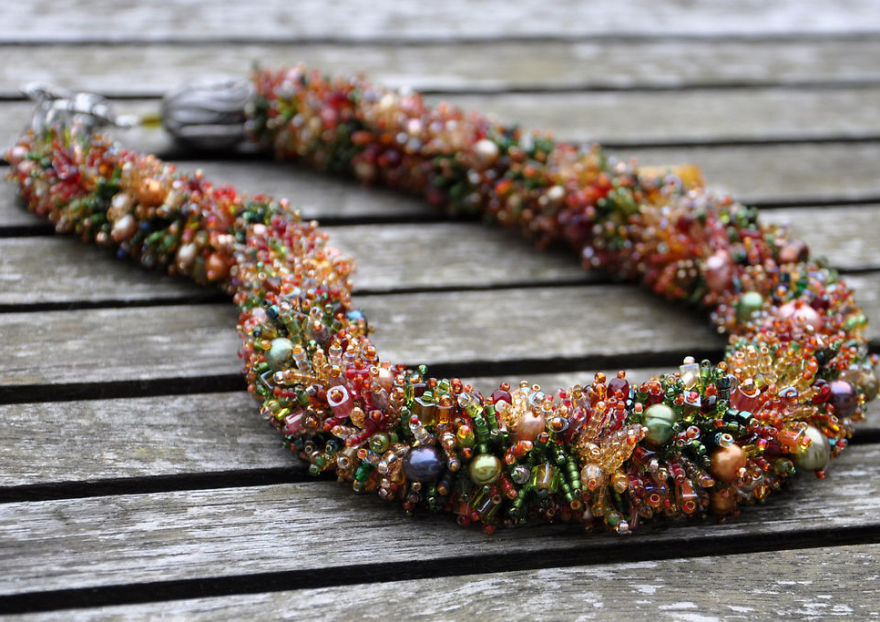 Beaded Coral Reefs And Meadows: Creative Jewelry By Elizaveta Sorensen