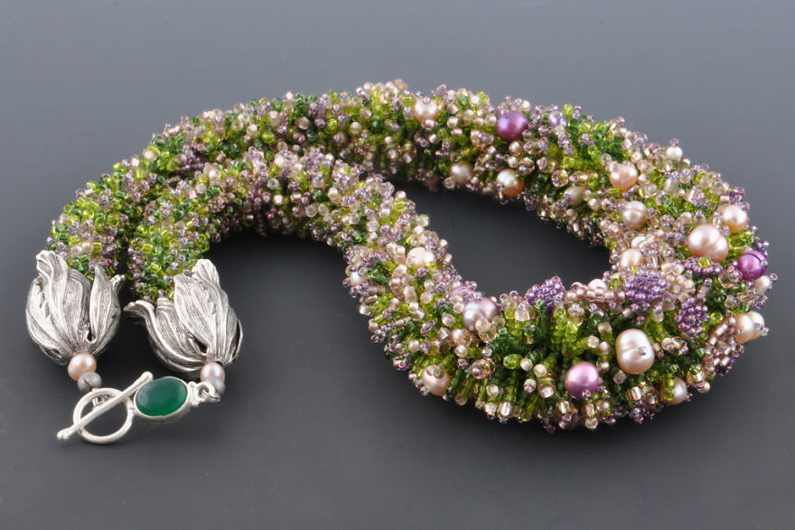 Beaded Coral Reefs And Meadows: Creative Jewelry By Elizaveta Sorensen