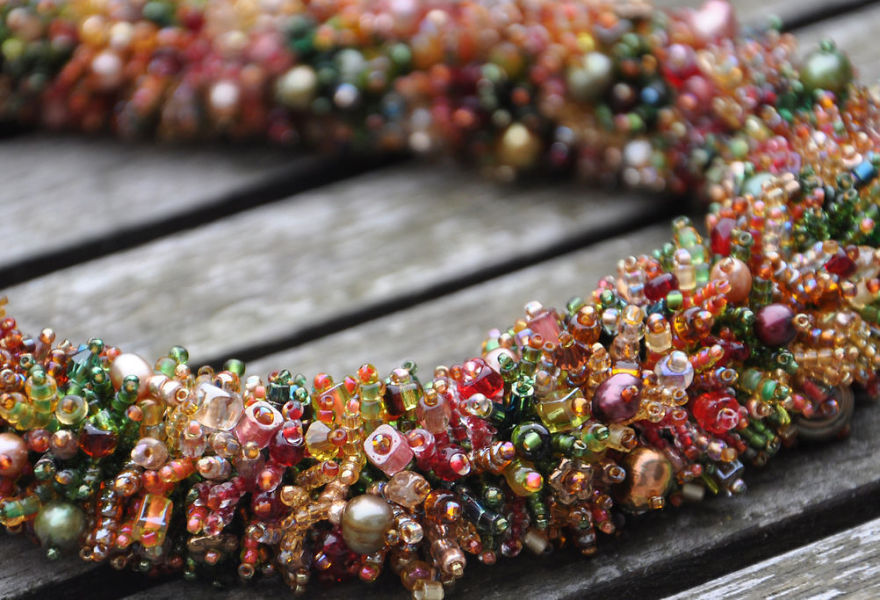 Beaded Coral Reefs And Meadows: Creative Jewelry By Elizaveta Sorensen
