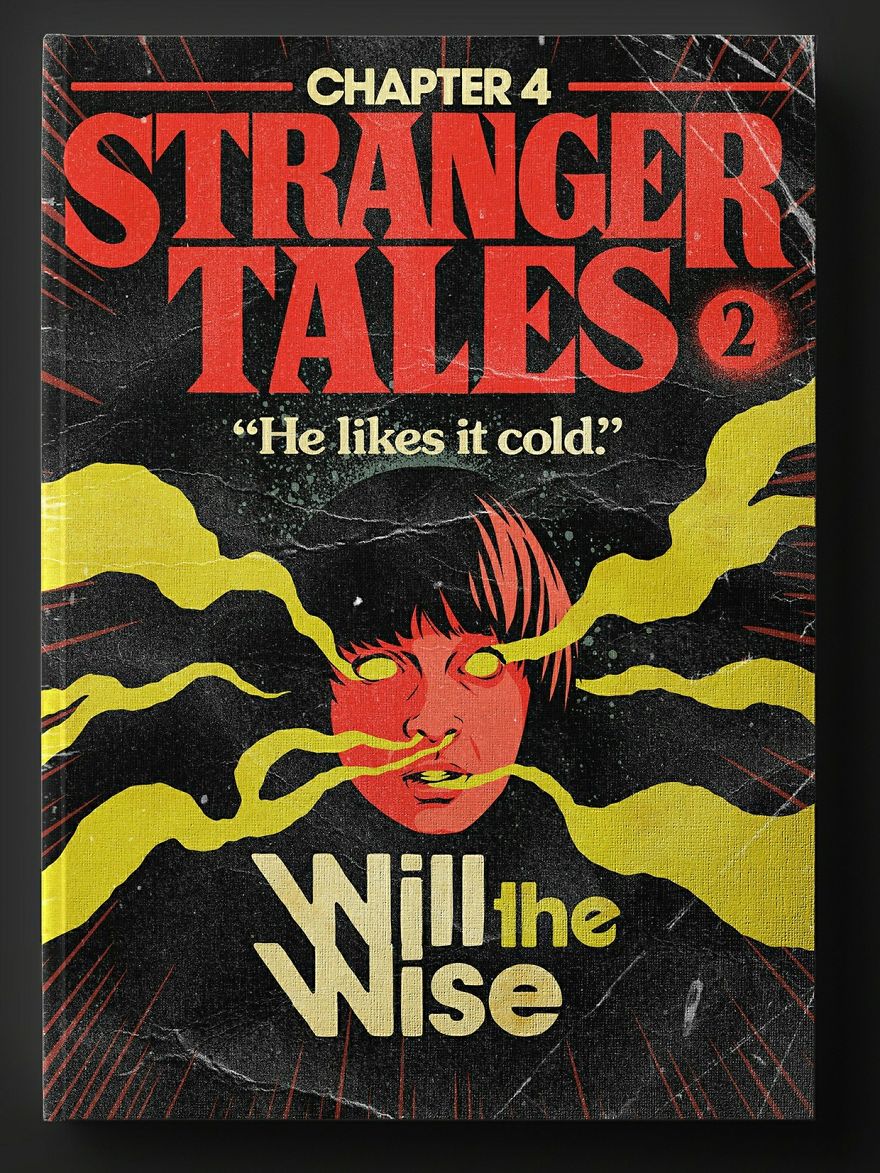 Brazilian Artist Turns Stranger Things Episodes Into 80's Printed Novels