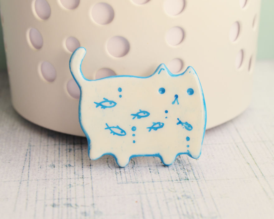 Cat Brooches