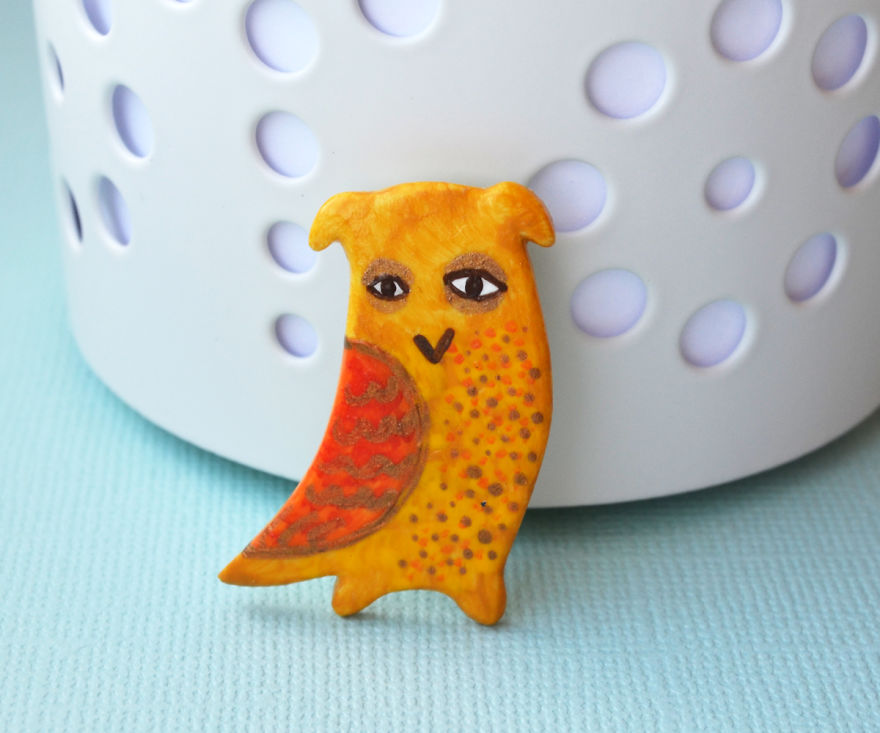 In My Free Time, I Design Cat Brooches From Polymer Clay In My Free Time, I Design Cat Brooches From Polymer Clay