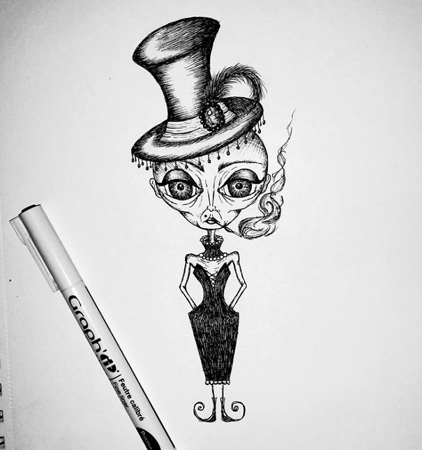 Creepy Surreal Inks That I Create