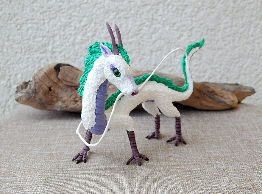 I Made This Haku Dragon Figurine Out Of Clay