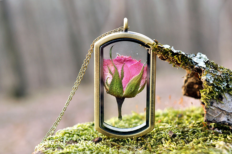 I Make Resin Jewelry Out Of Real Flowers