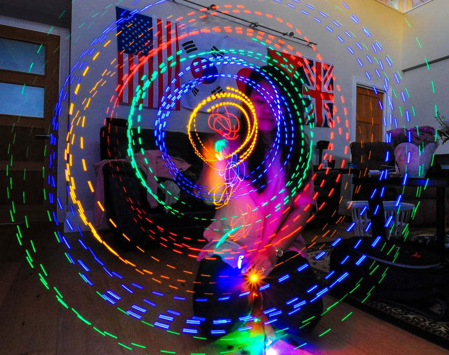 Playing With The Christmas Lights