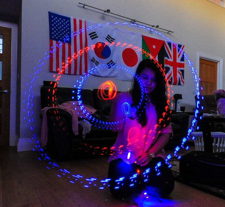 Playing With The Christmas Lights