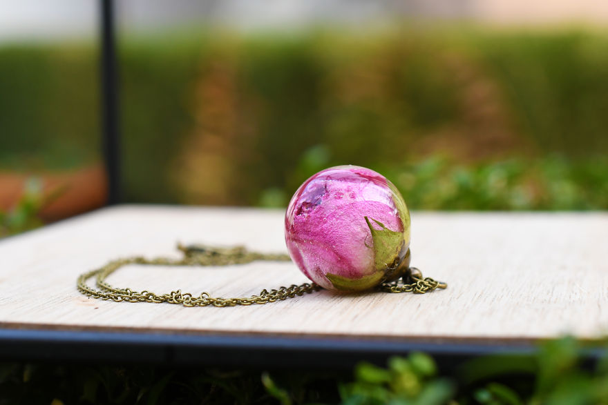 I Make Resin Jewelry Out Of Real Flowers