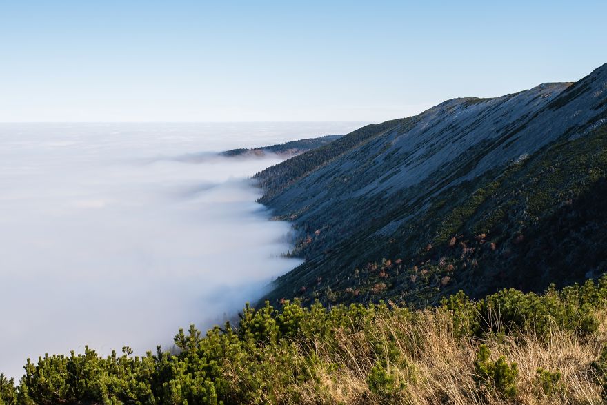 Incredible Temperature Inversion In The Karkonosze Mountains