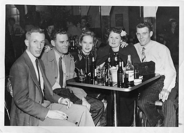 My Very Southern Baptist Non-Drinking Grandparents (The Two On The Right) Circa 1945. I Found This Photo After They Had Both Died.
