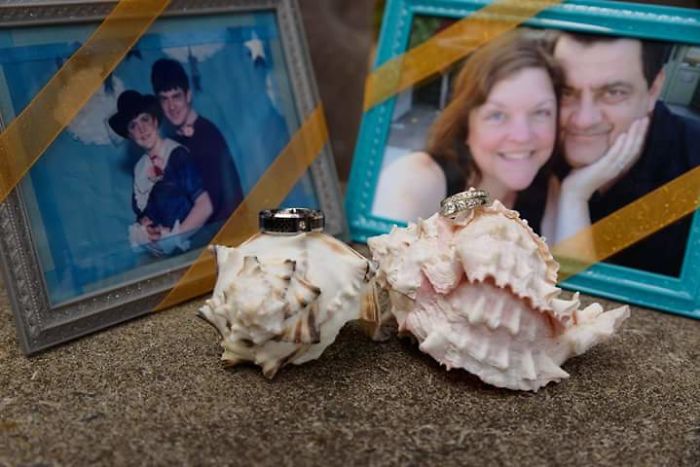 Highscool Sweethearts At Homecoming Dance 1985. Broke Up The Next Year. Reunited Almost 30 Years Later. Married In 2015. #firstlove=truelove