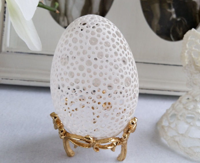 I Spend Hours Carving Eggshells Into The Most Fragile Artworks