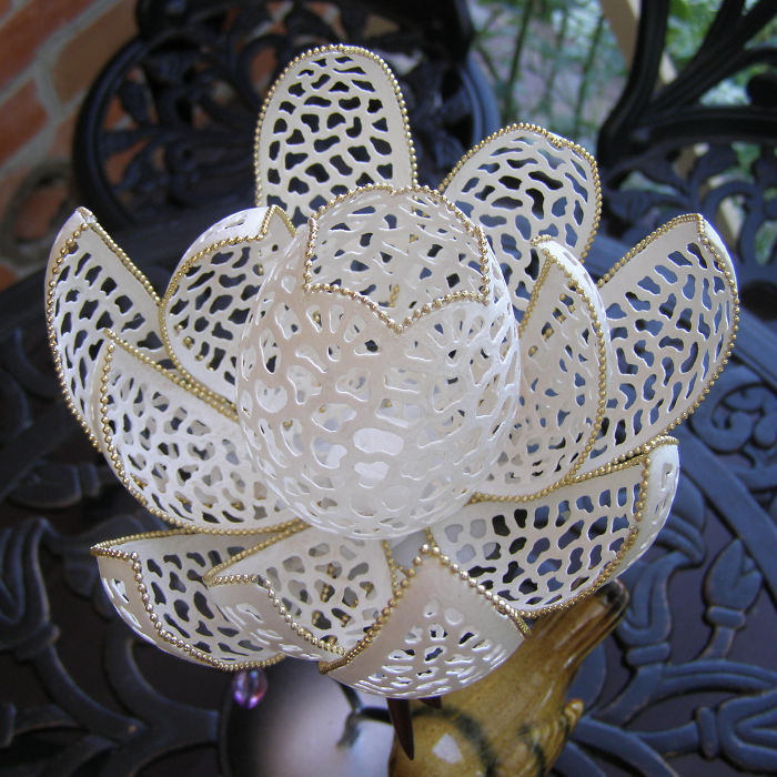 I Spend Hours Carving Eggshells Into The Most Fragile Artworks