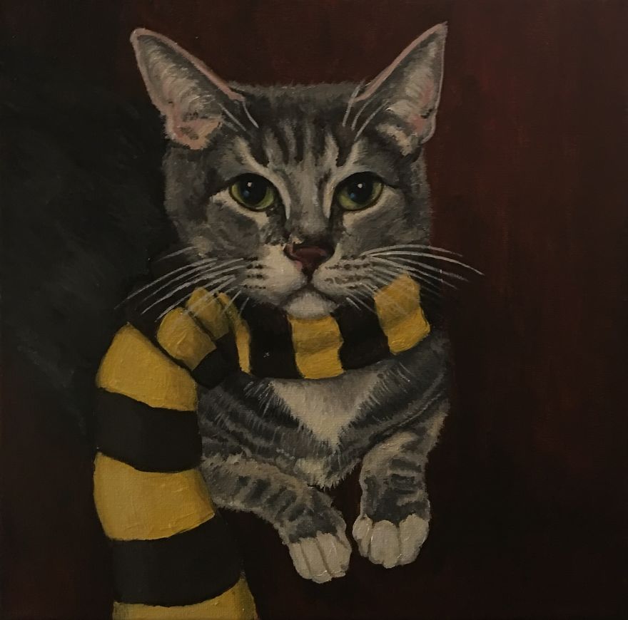 I Paint Harry Potter Themed Pet Portraits I Paint Harry Potter Themed Pet Portraits