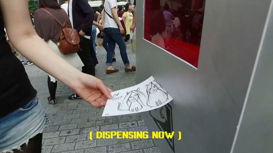 I Built A Drawing Vending Machine On My Trip To Japan