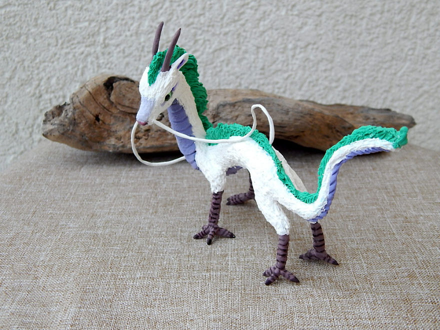 I Made This Haku Dragon Figurine Out Of Clay