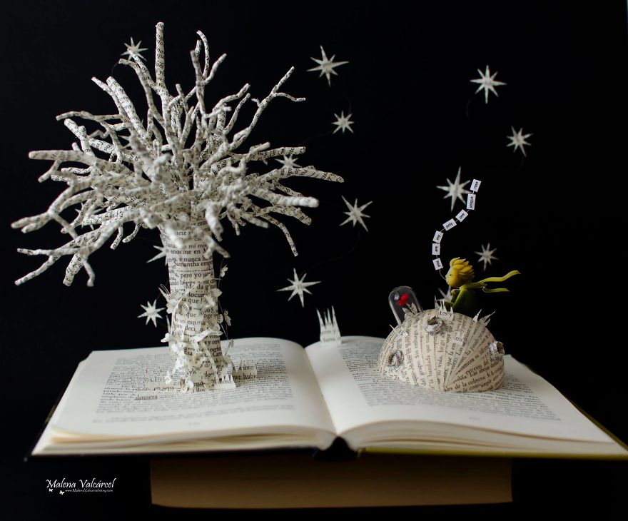 I Make Paper Miniatures And Incorporate Some Of Them To My Book Sculptures