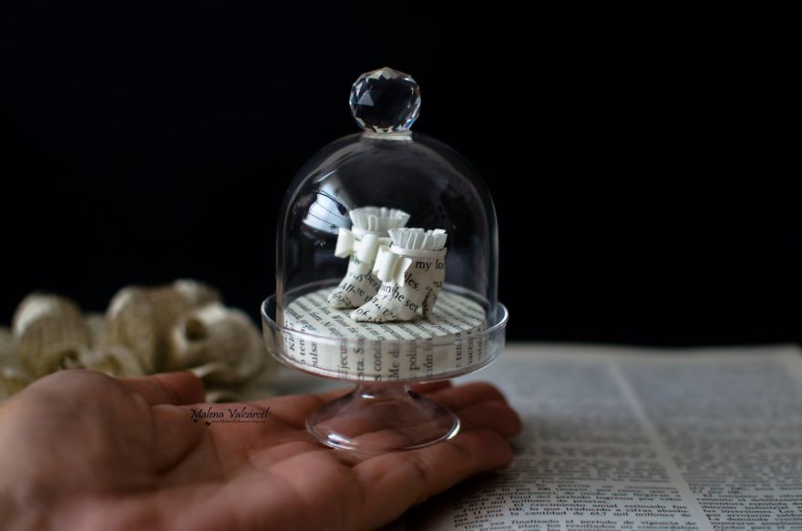 I Make Paper Miniatures And Incorporate Some Of Them To My Book Sculptures