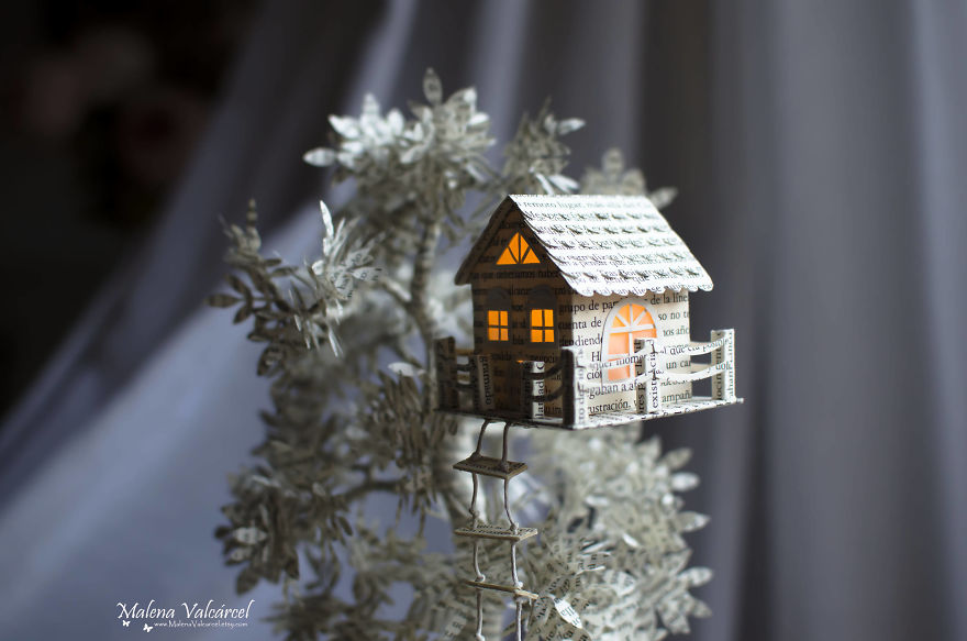 I Make Paper Miniatures And Incorporate Some Of Them To My Book Sculptures