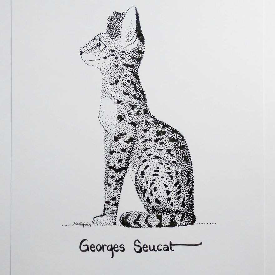 Georges Seucat's A Sunday Afternoon On The Island Of La Grande Meow