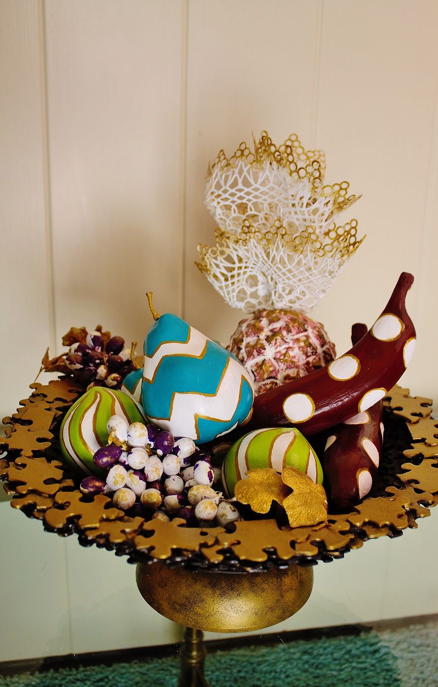 A Bowl Made From Puzzle Pieces Inspired By Charlie And The Chocolate Factory